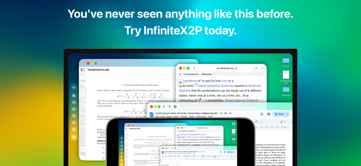 InfiniteX2P - Multitasking screenshot 4