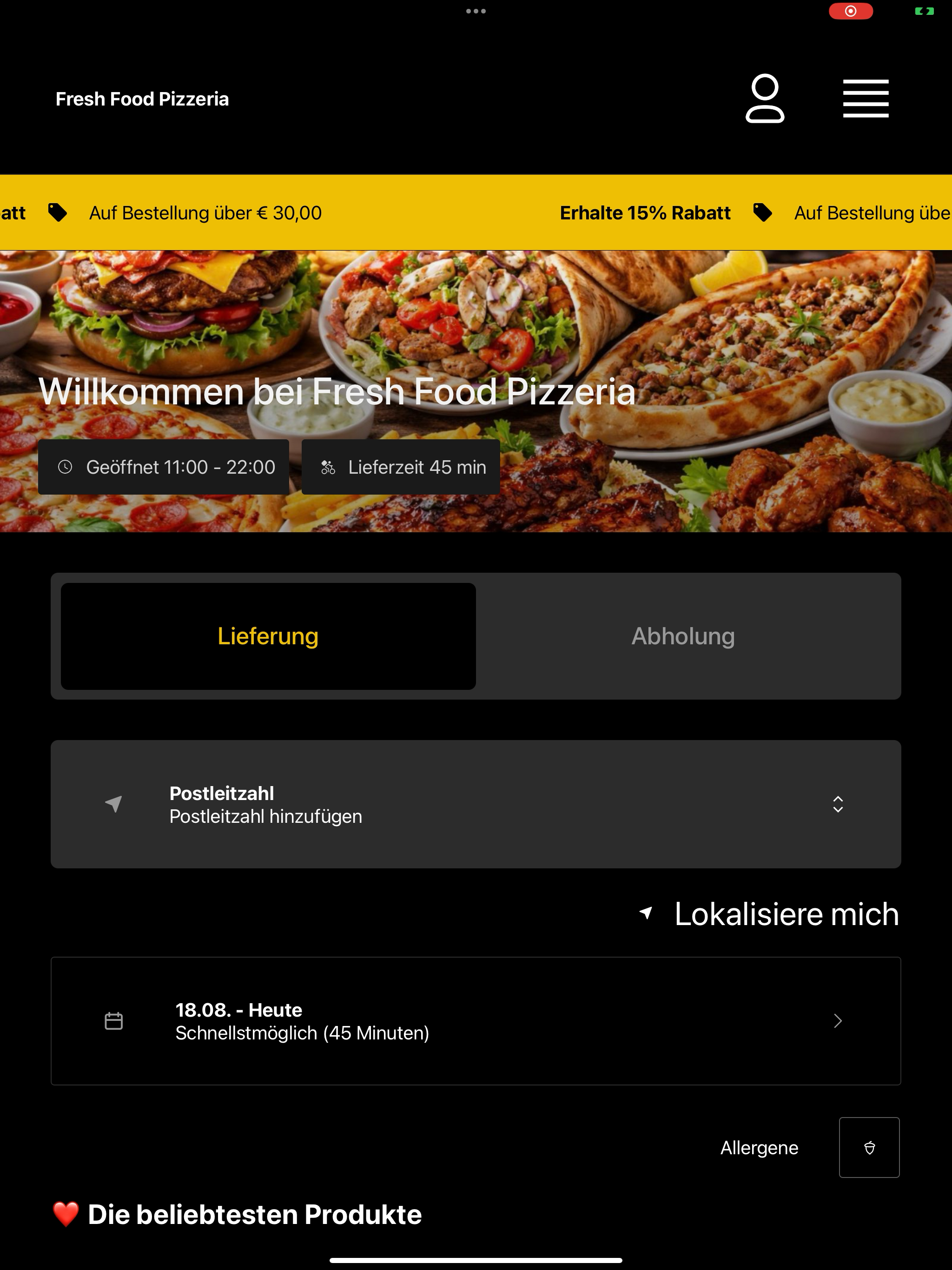Fresh Food Pizzeria screenshot 8