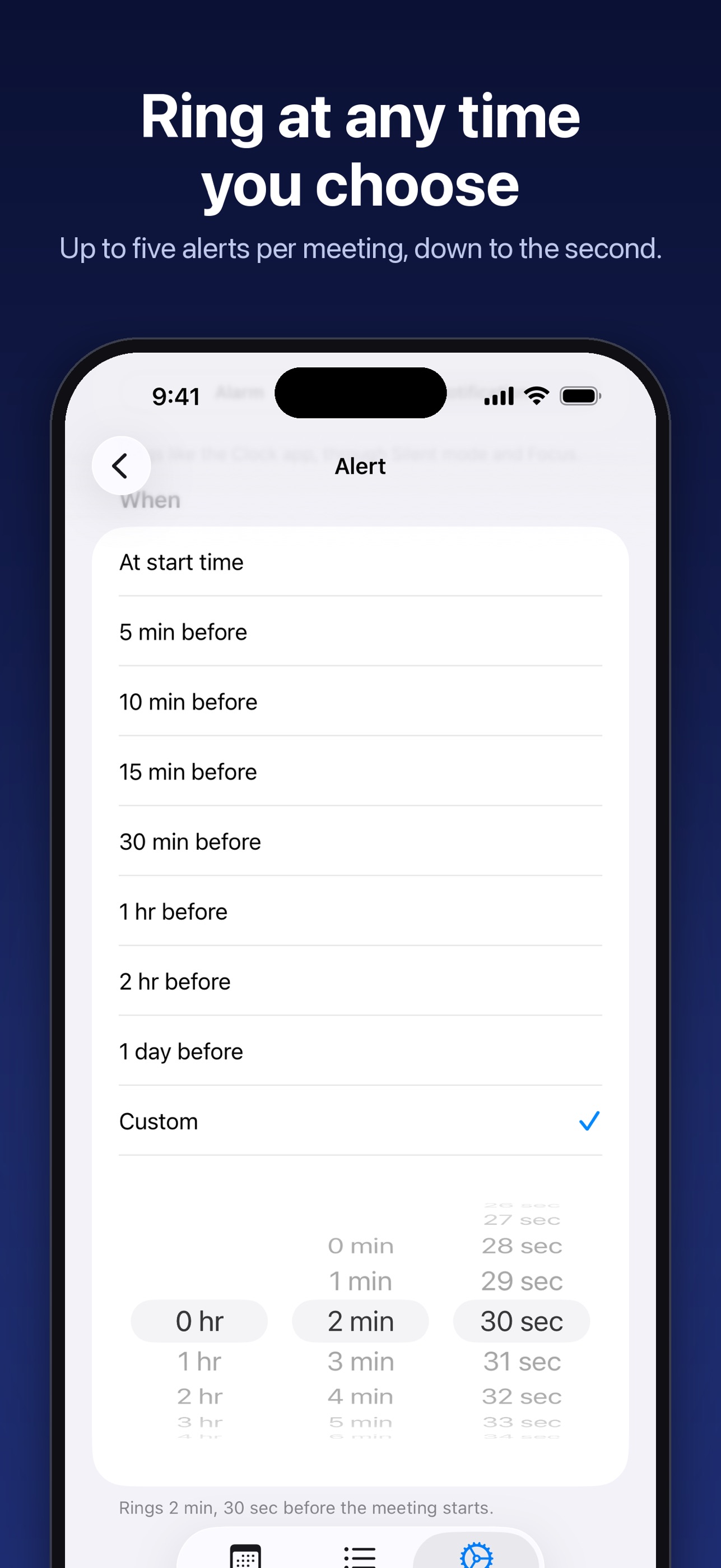 Screenshot 5 of Bellringer: Meeting Alarms