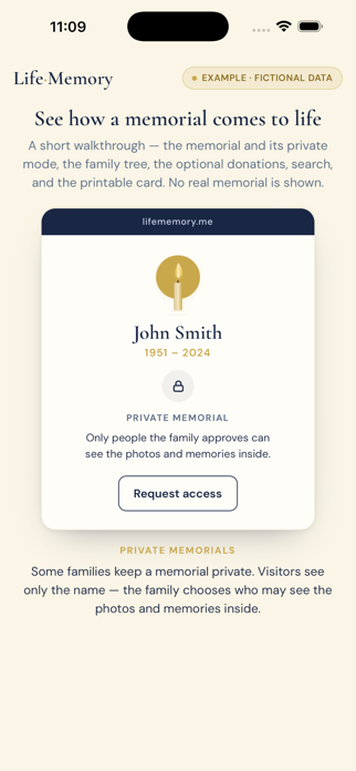 Lifememory:Memorials Screenshot 1 of 9