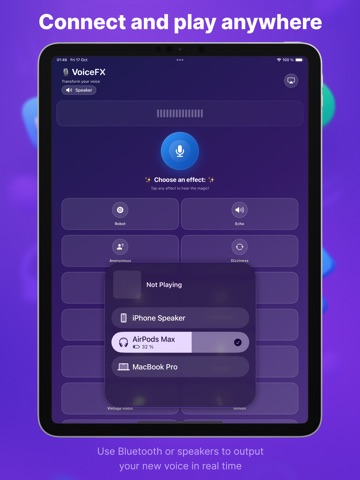 VoiceFX - Change & Share voice iPad screenshot