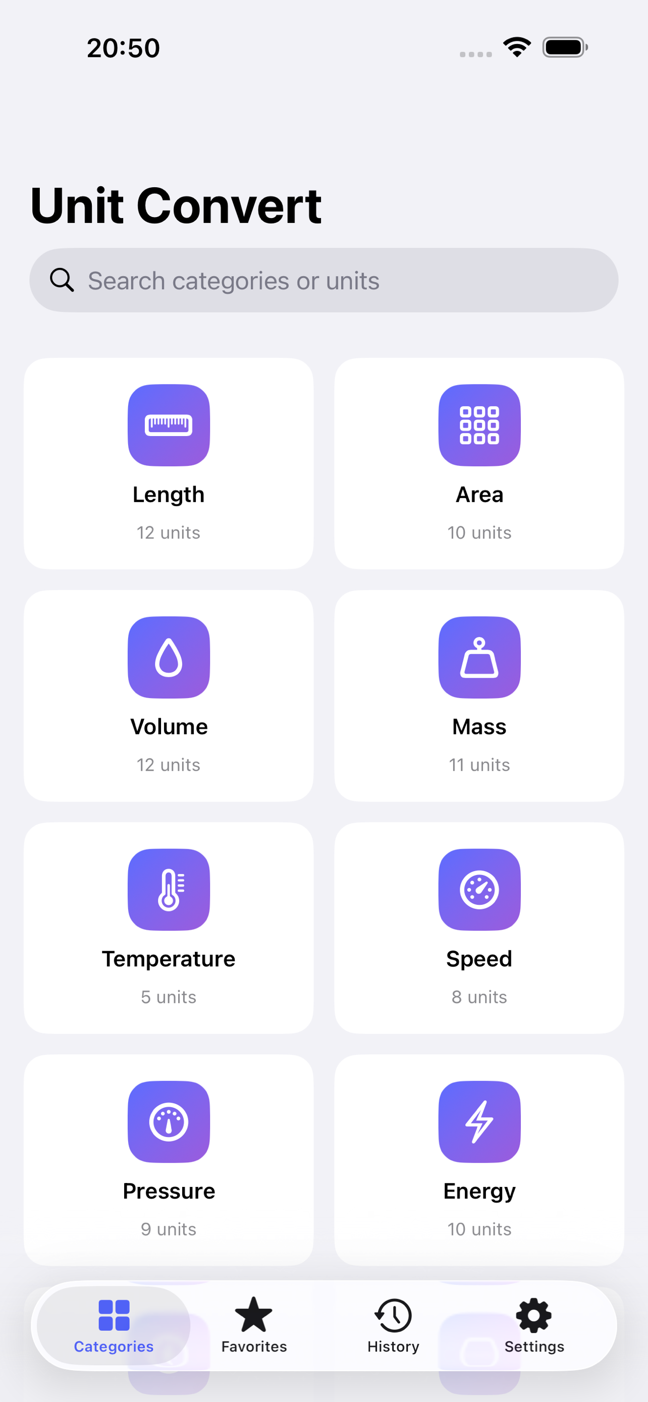 Unit Convert Go screenshot 1