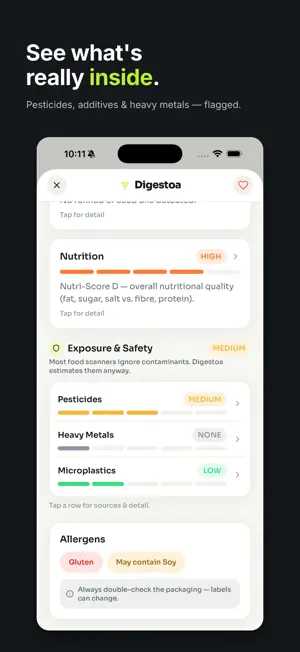 Digestoa: Food Scanner screenshot 2