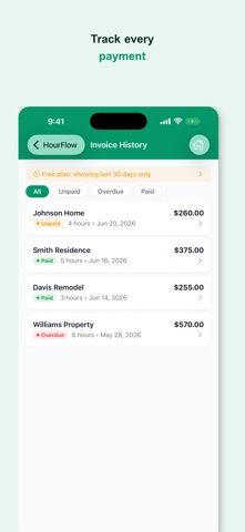 HourFlow - Job Time Tracker screenshot