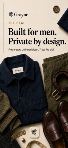 Grayne: Men's Outfit Planner screenshot
