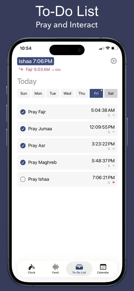 Salaty: Prayer Times App 礼拜时间管理应用截图