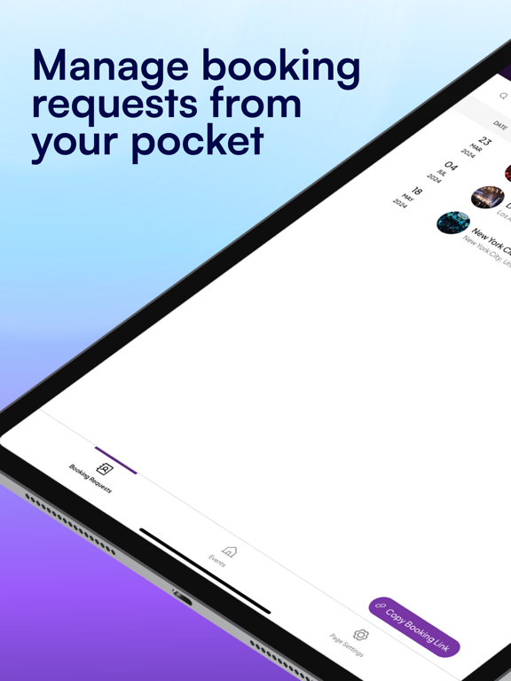 Lineup: Events Made Easy iPad screenshot 1 - Entertainment app