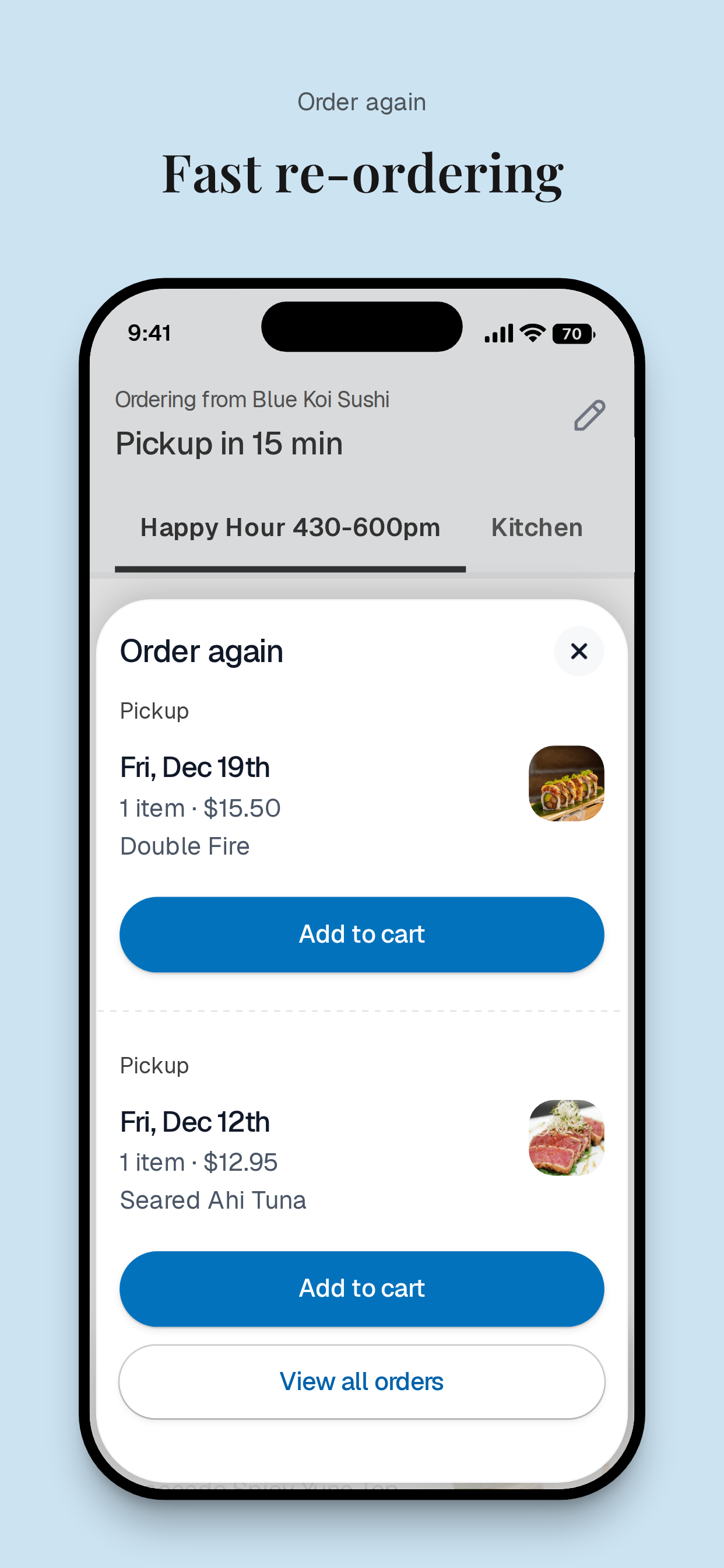 Blue Koi Sushi screenshot 4