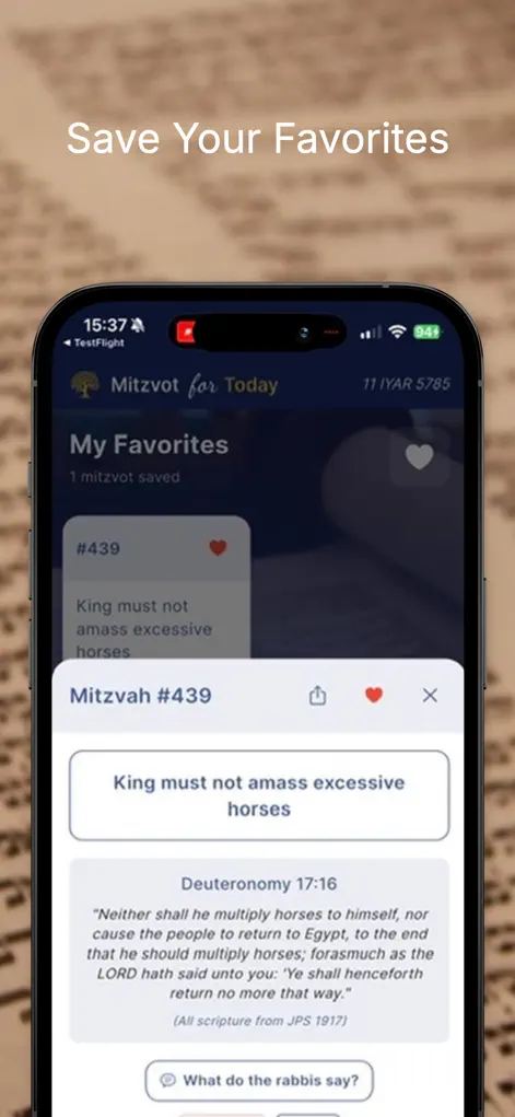 Mitzvot For Today - Lifestyle App | MWM