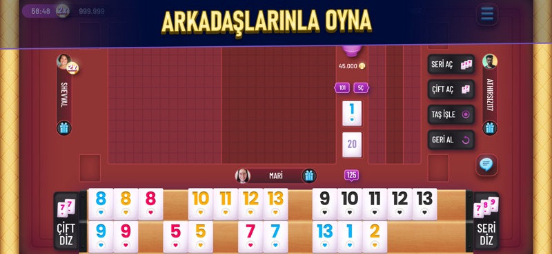 101 Okey Canli - Online Rummy screenshot 4