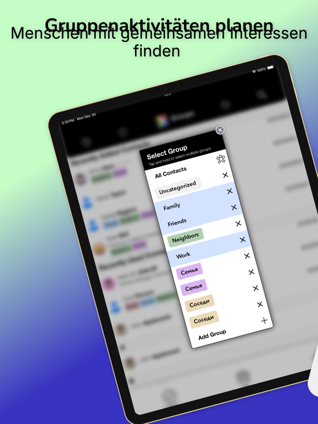 Gruppen Screenshot
