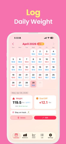 Weight Loss Tracker Pro Screenshot 1 of 6