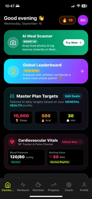 FitKobra - Fitness & Wellness screenshot 1