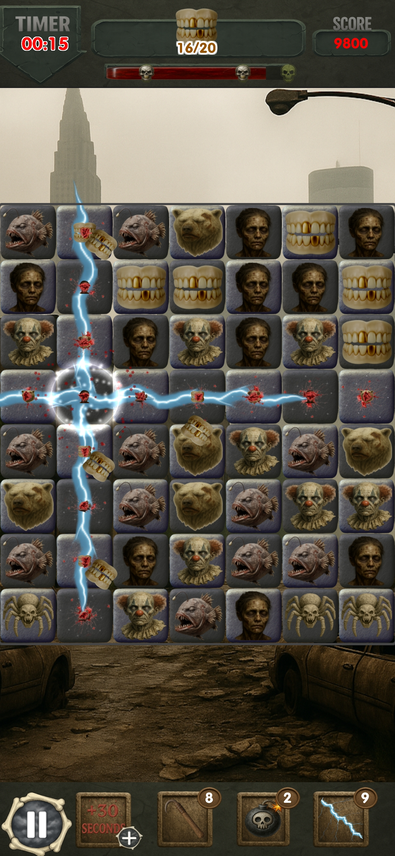 Match 3 of the Undead screenshot 3