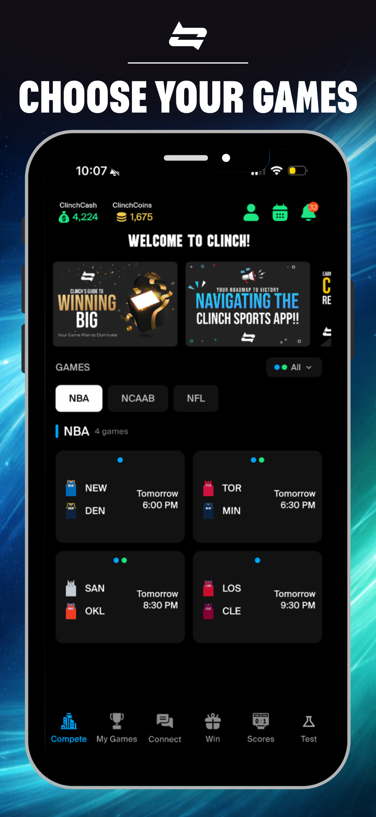 Clinch Sports screenshot 2