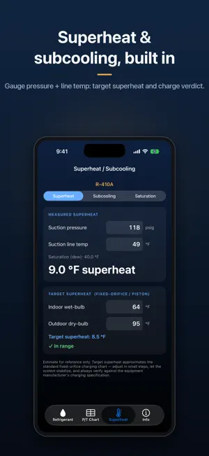 HVAC Refrigerant PT screenshot 2