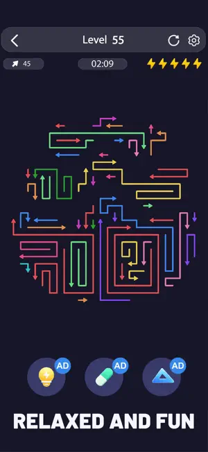 Neon Maze: Tap Away screenshot 1