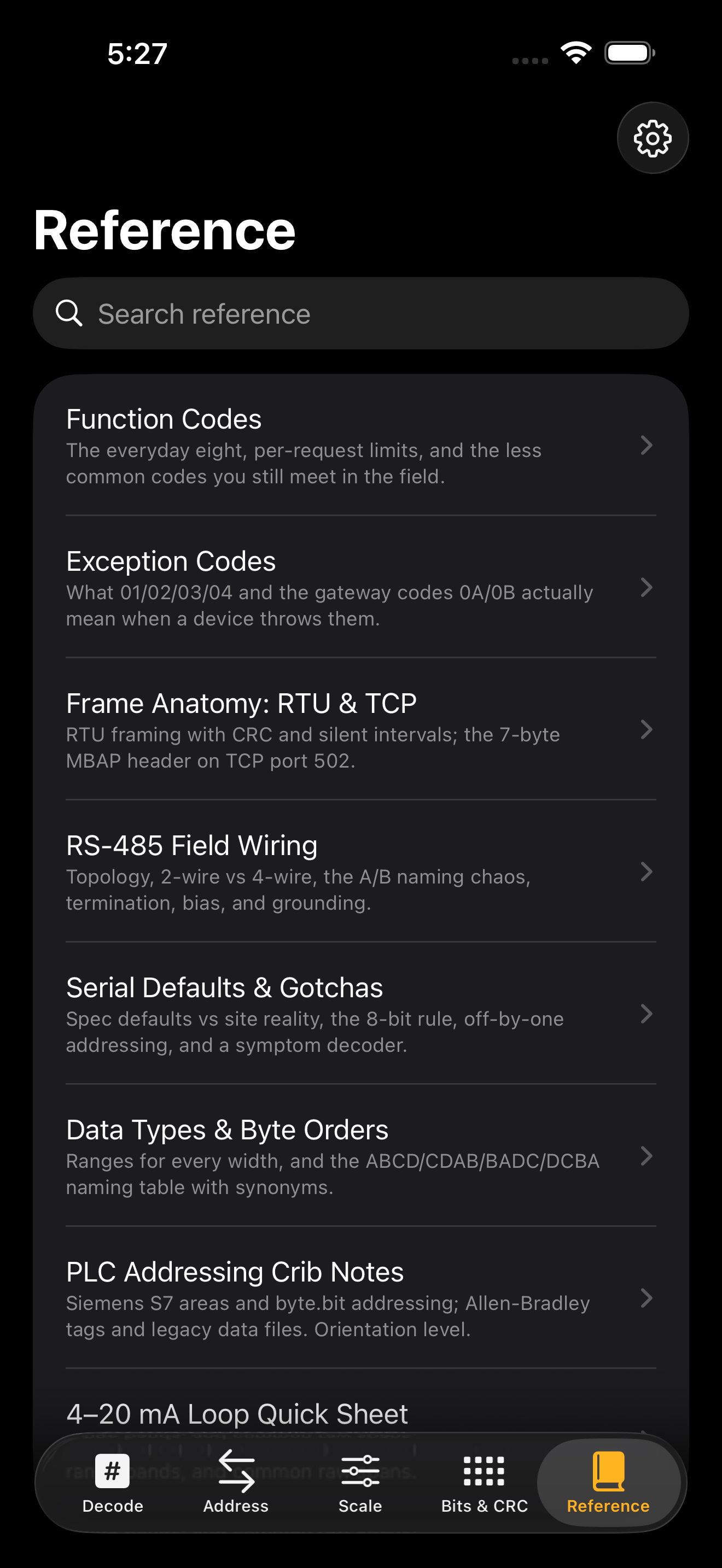 FieldReg – Modbus Decoder screenshot 5