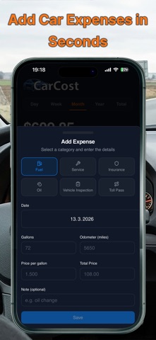 CarCost: Car Expense Tracker screenshot