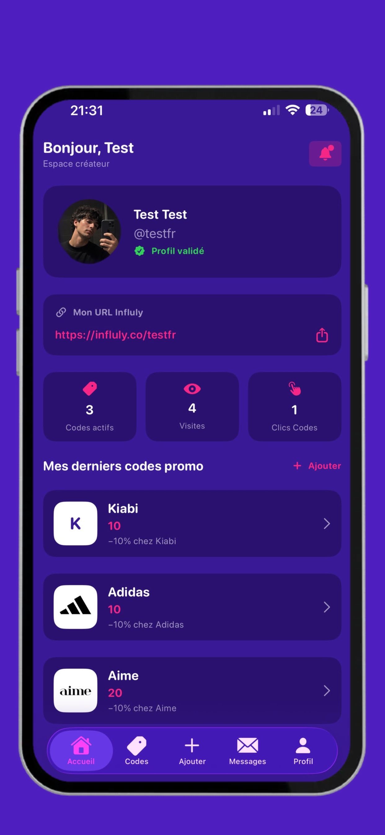 Screenshot 3 of Influly Creators