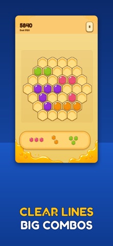 Hexa Blast: Honey Puzzle screenshot