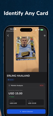 Sports Card Scanner: Stakks iPhone screenshot
