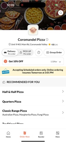 Coromandel Pizza Screenshot 2 of 4
