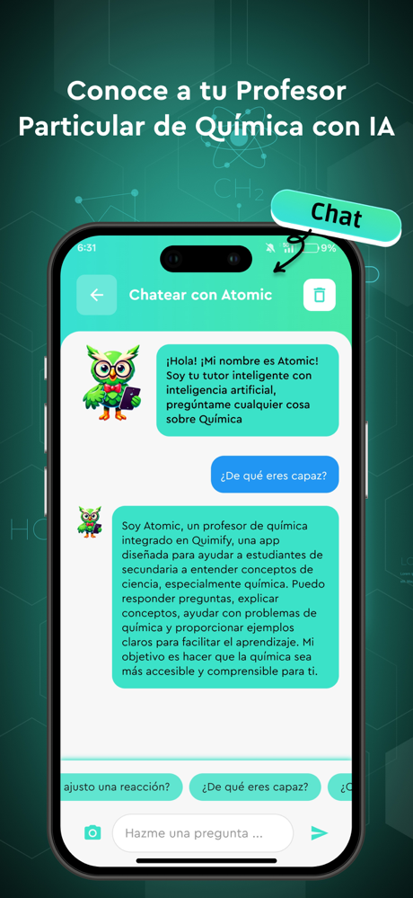Quimify: Química con IA screenshot 1