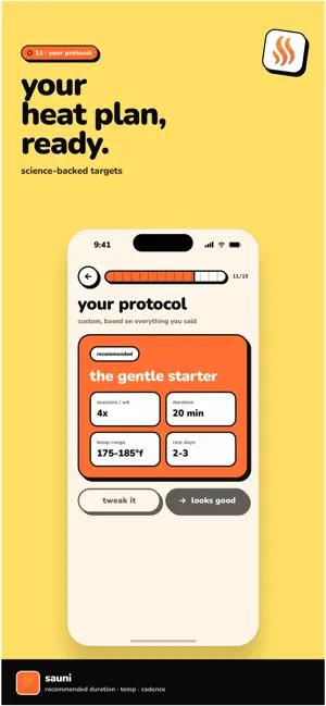 Sauni: Sauna Tracker & Coach screenshot 2