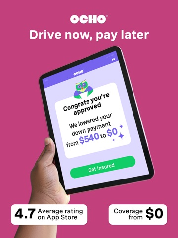 OCHO Affordable Car Insurance iPad screenshot