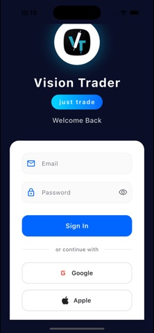 Vision Trader. screenshot