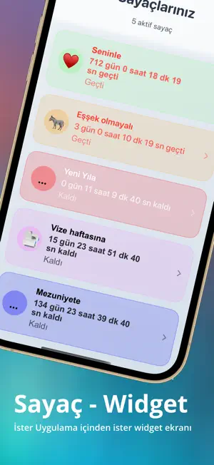 sayac: Countdown & Day Counter screenshot 3