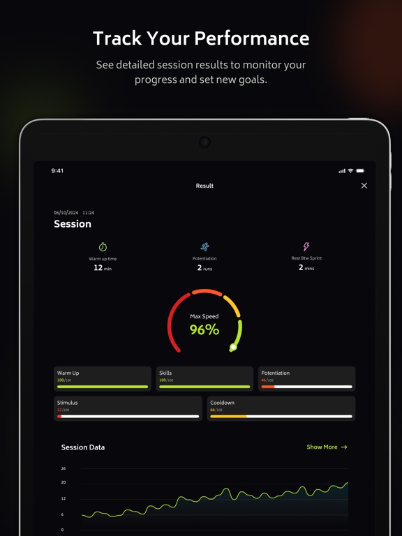 FiyrPod Athlete iPad screenshot 4 - Sports app