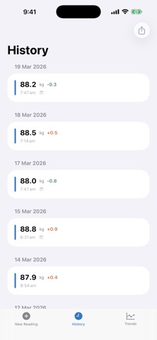 One Tap Weight Screenshot 3 of 4