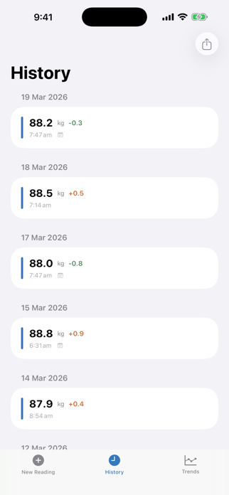 One Tap Weight Screenshot 3 of 4