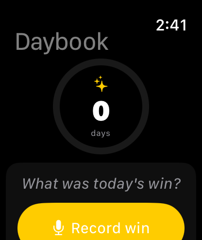 Daybook — Daily Win Journal