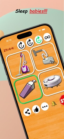 Vacuum Cleaner For Baby Sleep iPhone screenshot