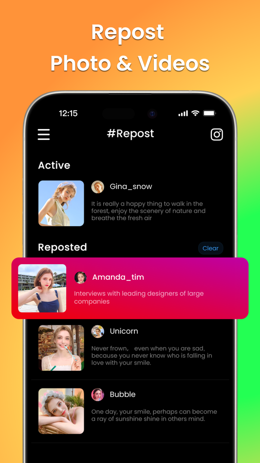 #2. Repost for Instagram, Tracker (iOS) 由: SEAMOBI TECH PTE LTD