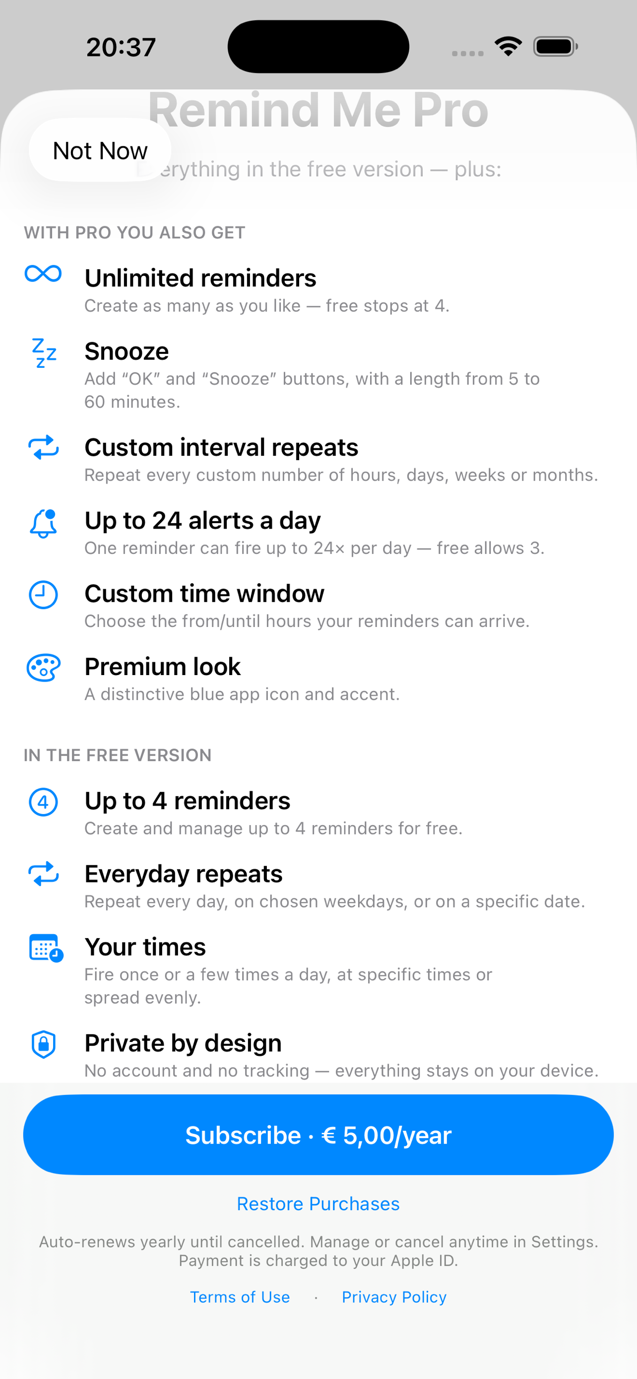 Send Me Reminders screenshot 5