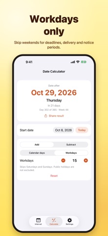 Date Calculator: Day Counter Screenshot 4 of 5