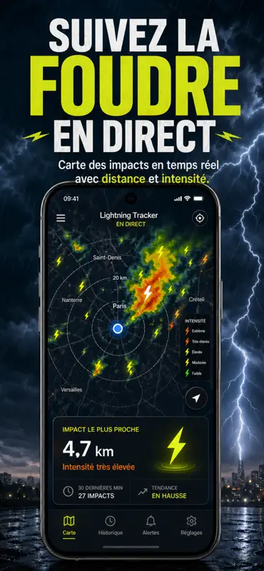 Lightning Tracker & Radar Map screenshot 1 of 4