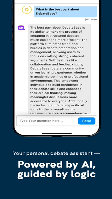 DebateBase iPhone screenshot 8 - Social Networking app