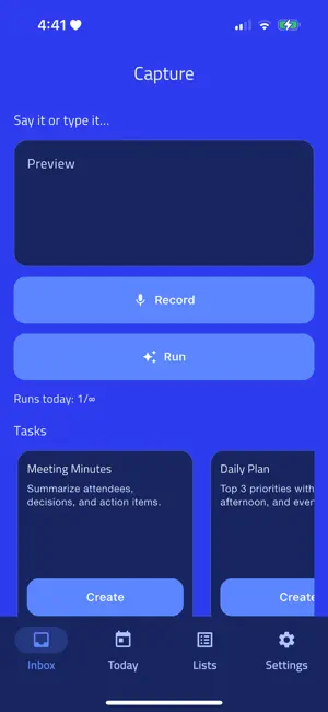 Pocket Secretary Pro screenshot 1