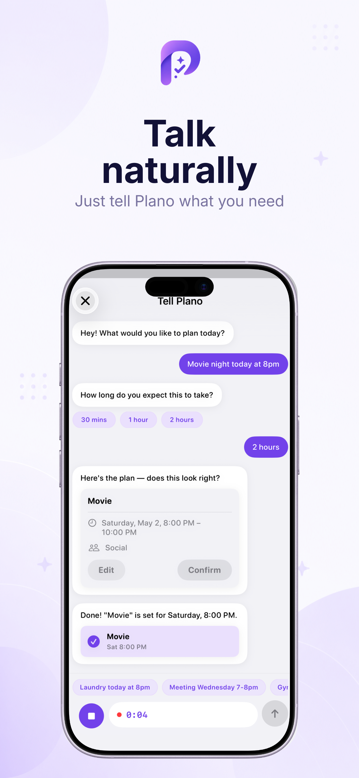 Plano: Your Personal Assistant