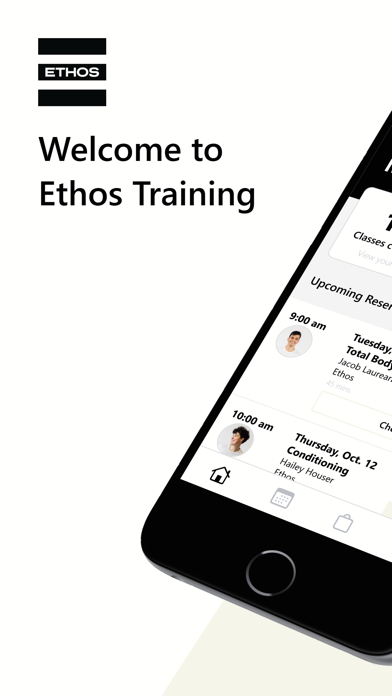Ethos Training iPhone screenshot 1 - Health & Fitness app