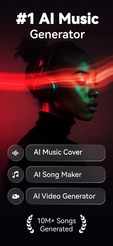 SingUp: AI Music Generator - Discover the app's core functionalities, offering instant access to AI Music Cover creation and the powerful AI Song Maker.