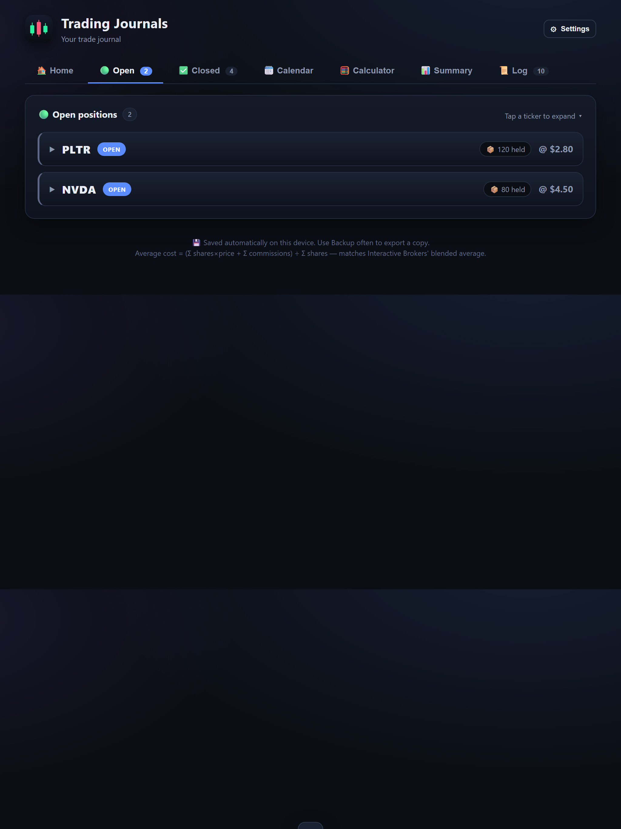 Trading Journals screenshot 9