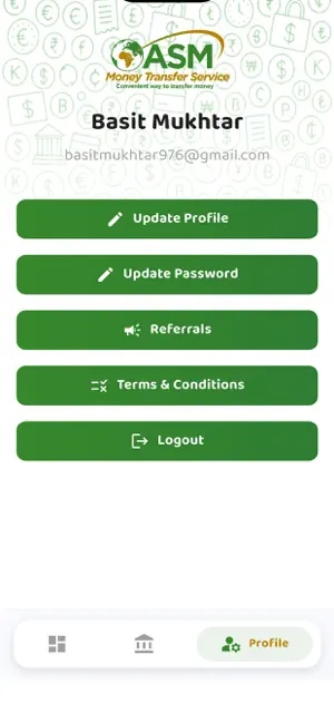 ASM Money Transfer screenshot 2