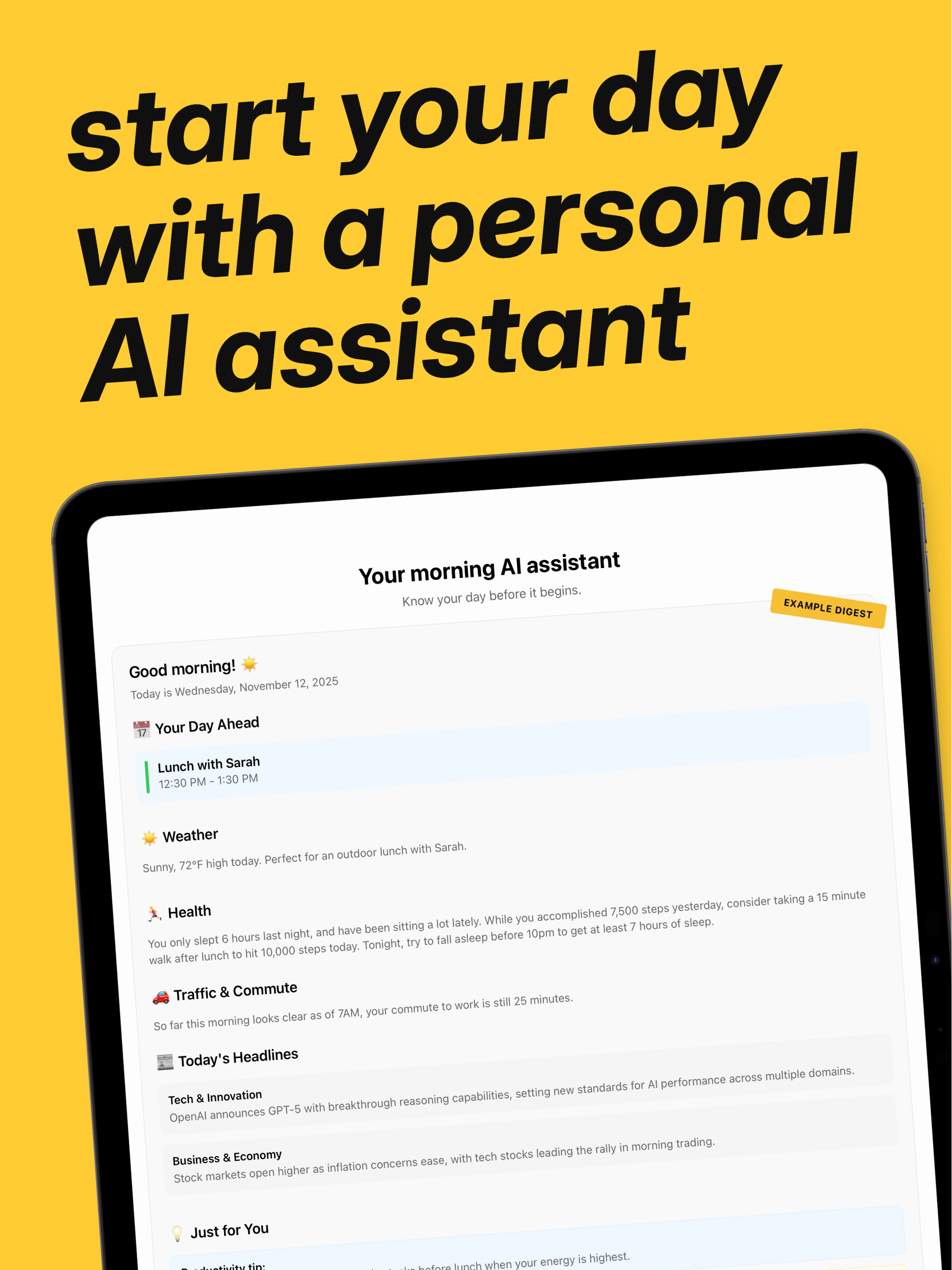 Digest - AI Morning Assistant screenshot 8