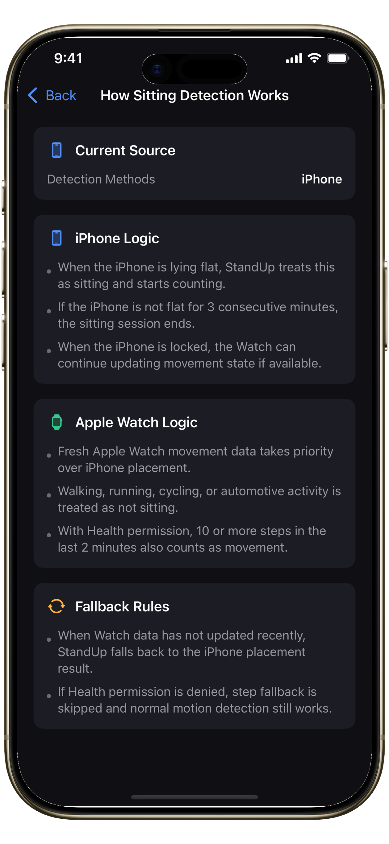 StandUp: Sit Reminder screenshot 3